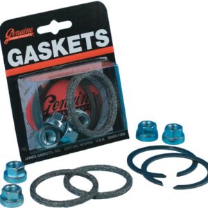Exhaust Mounting Gasket Kit Knitted Wire Gaskets and Flange Nuts Kit 1