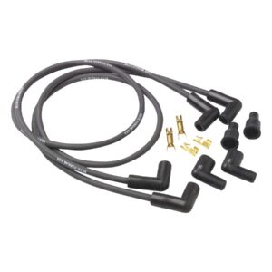 Triple Silicone Spark Plug Wire Set Black