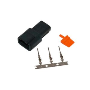 Connector Deutsch DTM 3-Position Black Male Black