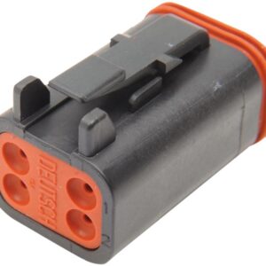 Deutsch OEM DT Series Connector Housings 4 Wire Male Black