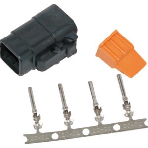Connector Deutsch DTM 4-Position Black Female Black