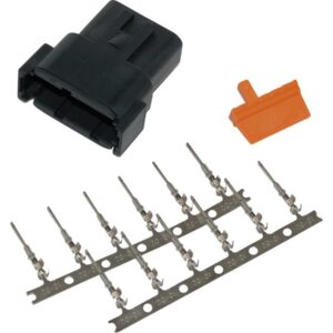 Connector Deutsch DTM 12-Position Black Male Black
