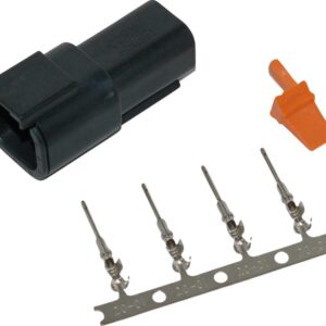Connector Deutsch DTM 4-Position Black Male Black