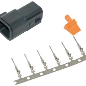 Connector Deutsch DTM 6-Position Black Male Black