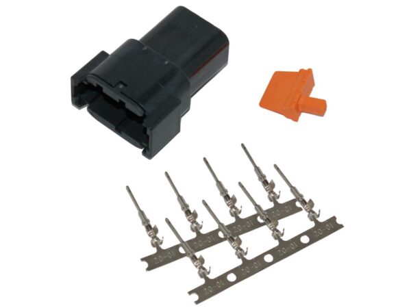 Connector Deutsch DTM 8-Position Black Male Black