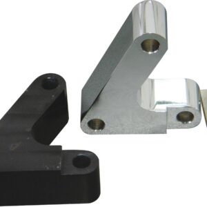 Forward Control Spacer Bracket 30 mm, Includes Stainless Steel Kickstand Spring Bracket Chrome Left