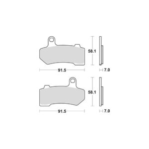 Sinter Street Replacement Brake Pads Sinter Front