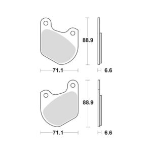 Organic Replacement Brake Pads Organic Rear