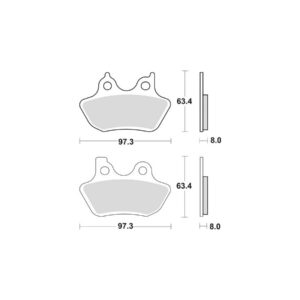 Sinter Street Replacement Brake Pads Sinter Front