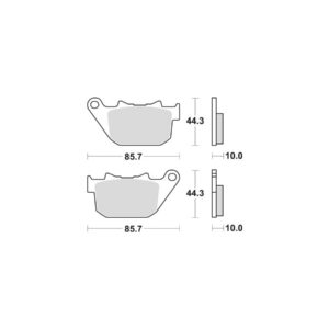 Sinter Street Replacement Brake Pads Sinter Rear