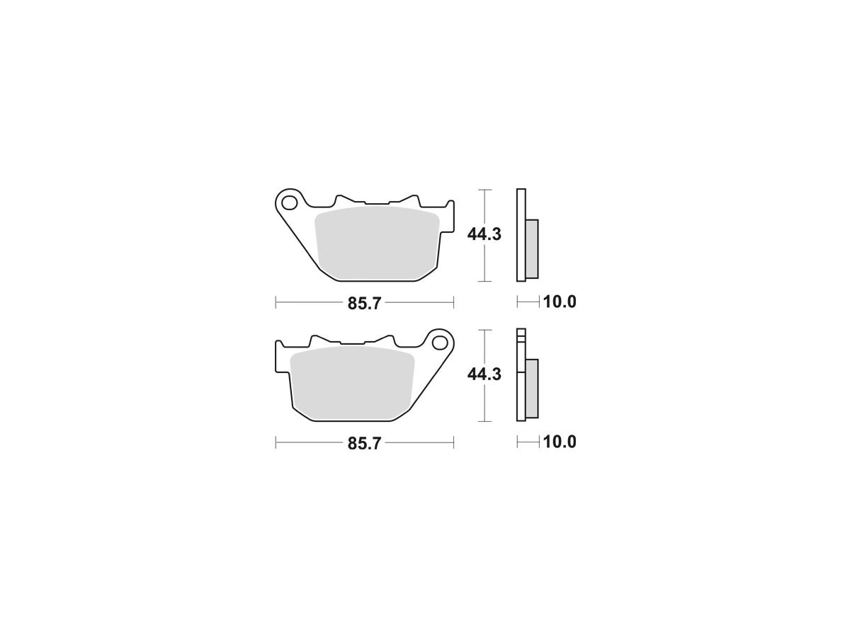 Sinter Street Replacement Brake Pads Sinter Rear