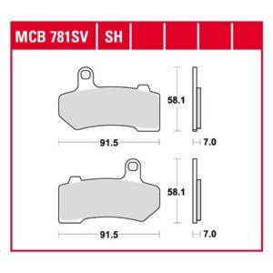 Sinter Street Replacement Brake Pads Sinter Rear