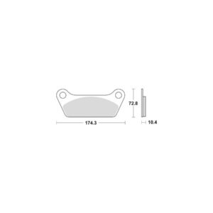 Organic Replacement Brake Pads Organic Rear