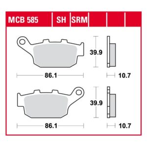 Organic Replacement Brake Pads Organic Rear