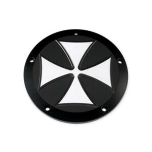 Iron Cross Derby Cover 5-hole Black Satin