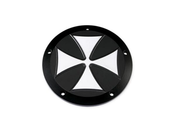 Iron Cross Derby Cover 5-hole Black Satin