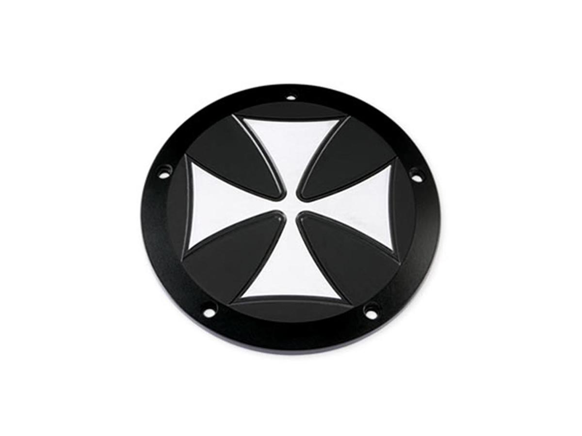 Iron Cross Derby Cover 5-hole Black Satin