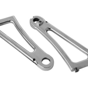 Axle Mount Side Mount License Plate Bracket For 3/4" Axle Diameter Aluminium Polished