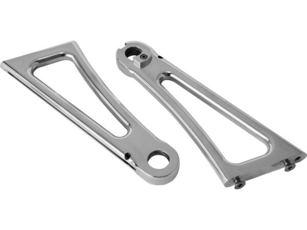 Axle Mount Side Mount License Plate Bracket For 3/4" Axle Diameter Aluminium Polished
