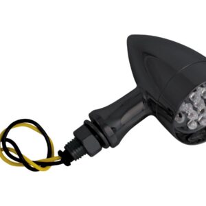 Star LED Turn Signal Black Satin Clear LED