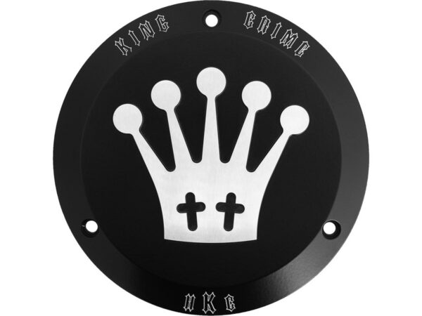 King Crime Derby Cover 3-hole Black Satin