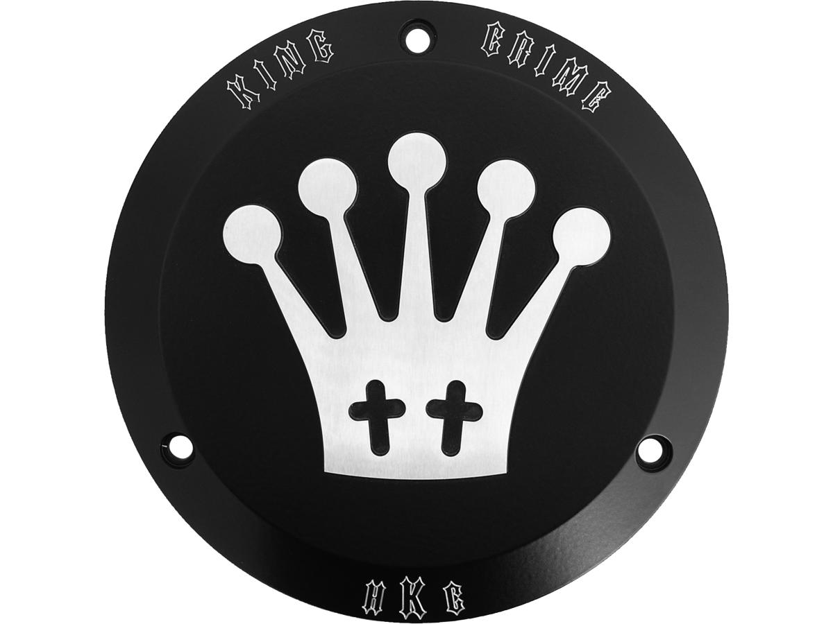 King Crime Derby Cover 3-hole Black Satin