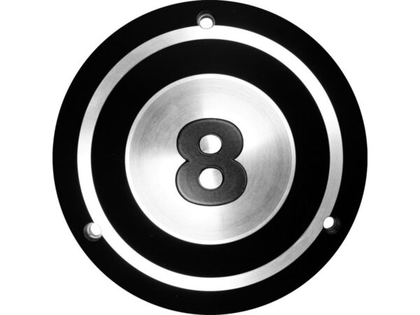 8-Ball Derby Cover 5-hole Black Satin