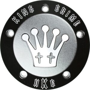 King Crime Derby Cover 5-hole Black Satin