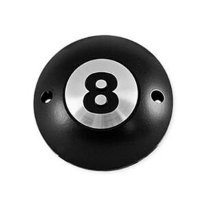 Point Cover 8-Ball, 2-hole Black Satin
