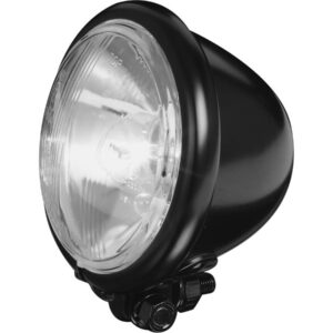 Bates Style 4 1/2" Headlight Black Powder Coated Bilux