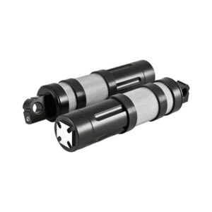 Iron Cross Foot Pegs Black