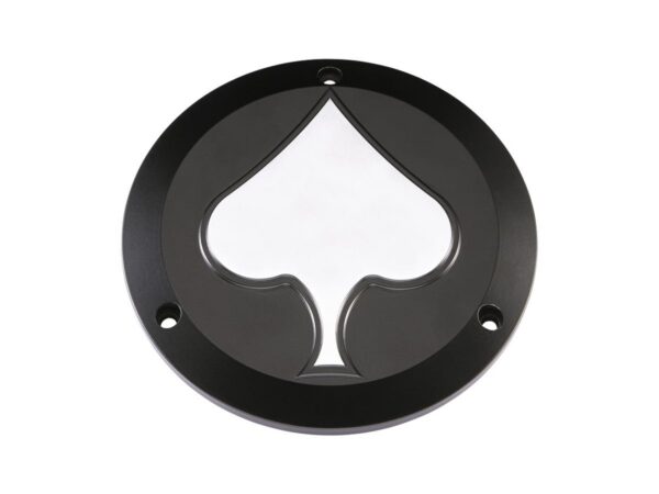 Spades Derby Cover 3-hole Black Satin