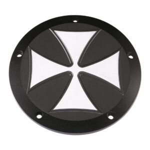 Iron Cross Derby Cover 5-hole Black Satin