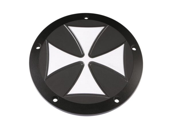 Iron Cross Derby Cover 5-hole Black Satin