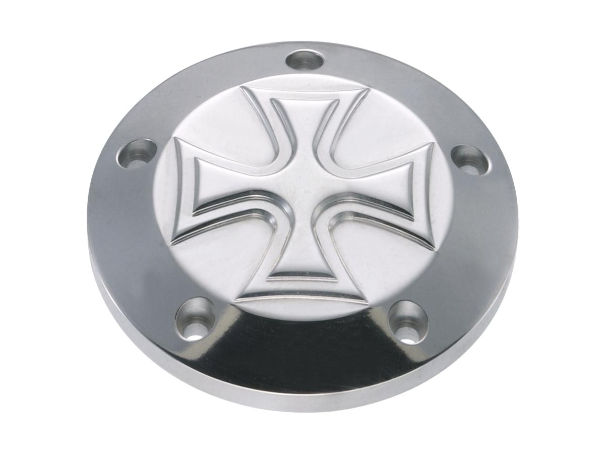 Point Cover Iron Cross, 5-hole Polished