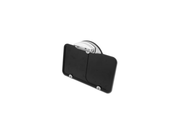 Moon License Plate Base Plate Germany 200x220mm, Including License Plate Light Black