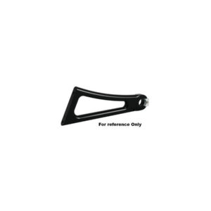 Axle Mount Side Mount License Plate Bracket For 1" Axles Black