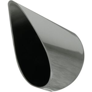 Slant Endcap E3 BLK. Straight Billet End Caps Black 70 mm