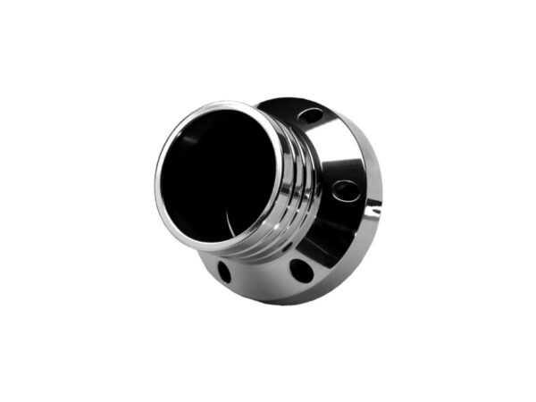 Straight Endcap E3 BLK. Curved Billet End Caps Black 70 mm
