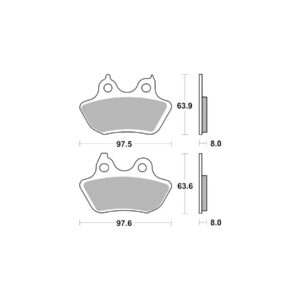 Sinter Street Replacement Brake Pads Sinter Rear