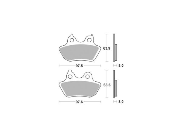 Sinter Street Replacement Brake Pads Sinter Rear