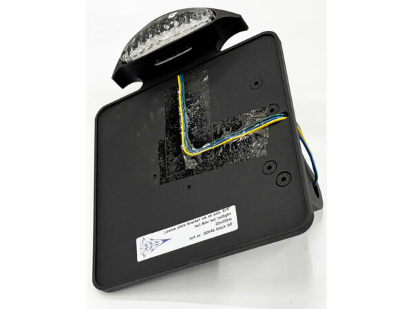 License Plate Brkt sidemount Mini-led