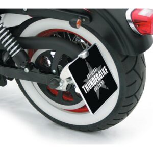 Universal License Plate Base Plate 220 x 200mm Black Satin
