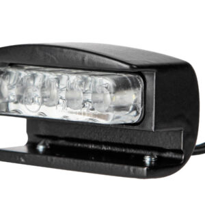 LED License Plate Light Black