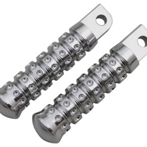 Ribbed Foot Pegs Chrome
