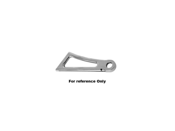 Axle Mount Side Mount License Plate Bracket For 1" Axles Aluminium Polished