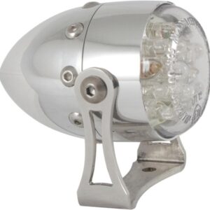 Retro LED Taillight Aluminium Polished Clear LED