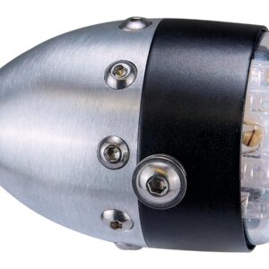 Retro LED Taillight Black Satin Aluminium Satin Clear LED