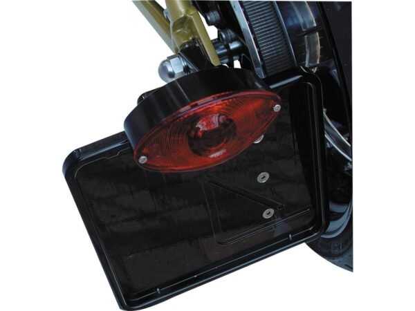 Side Mount License Plate Kit Size 230 x 200mm Aluminium Polished