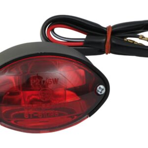Micro Cateye Taillight Without license plate bracket Black Dual Filament
